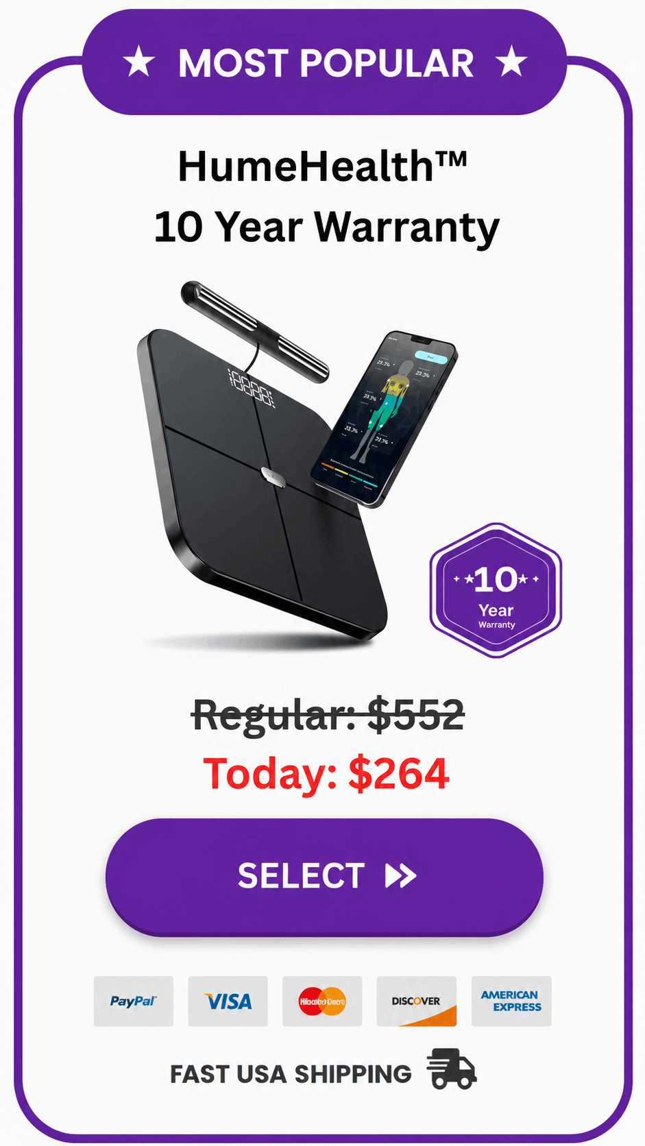 Hume Health discounted package details